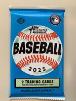 2023 Topps Heritage High Number Baseball Sealed Hobby Pack - 9 Cards Qty