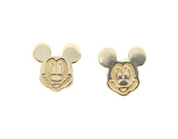 Disney Jacmel Mauritius JCM 10KT Yellow Gold Mickey Mouse Stud Earrings - 0.52g