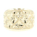 Women's Estate Diamond Cut 14KT Yellow Gold Geometric Patterned Ring Size 6 3/4