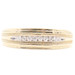 10KT Yellow Gold 6mm Milgrain Detail 0.16 ctw Round Diamond Channel Band MGW 