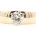 Women's Estate 0.72 ctw Round Diamond Solitaire 14KT Yellow Gold Engagement Ring