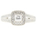 Love by Vera Wang 0.70 ctw Princess & Round Diamond 14KT Gold Engagement Ring 