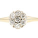 Women's Estate 0.60 ctw Round Diamond Flower Cluster Ring in 14KT Yellow Gold 