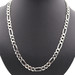 Classic Heavy 925 Sterling Silver 8.5mm Wide Figaro Chain Necklace 24" - 46.73g