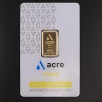 Acre 5 Gram Pure 999.9 Gold Bar
