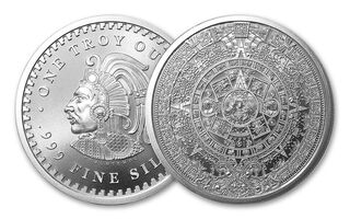 Aztec Calender 1 OZ Silver Round