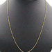Classic 14KT Yellow Gold 1.5mm Wide Ball Bead 22.5" Thin Necklace 4.75g Italy 