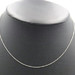 TIFFANY & CO Sterling Silver 1.2mm Small Cable Necklace with Signed Bar 16" - 1g