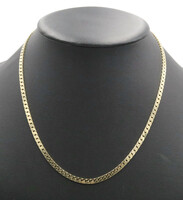 High Shine 14KT Yellow Gold 19.5" Herringbone Chain Necklace by Balestra - 21g