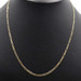 High Shine 10KT Yellow Gold 2.8mm Thin Classic Figaro Chain Necklace 21" - 4.64g