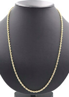 Classic Heavy 10KT Yellow Gold 3.8mm Wide Rope Chain Necklace 25.5" - 25.43g