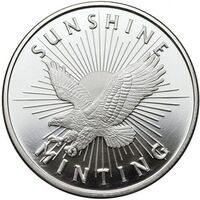Sunshine Minting Eagle 1 OZ Silver Round