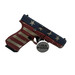 Glock 19 Gen 5 American Flag Cerakote 9mm Semi Auto Pistol