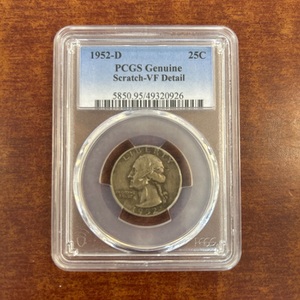 1952-D PCGS Scratch-VF Detail Quarter
