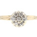 Women's 7-Stone 0.20 Ctw Round Diamond Cluster 14KT Yellow Gold Estate Ring 1.7g