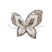 LeVian Chocolate Diamond & Vanilla Diamond Butterfly Ring in 14KT Vanilla Gold