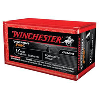 Winchester Varmint HV .17 HMR Hornady V-Max Polymer Tip, 17 Grn, 50 rnd Box 