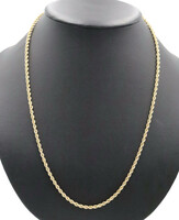 Classic 14KT Yellow Gold 3.3mm Wide Heavy Rope Chain Necklace 24" - 20.35g