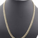 Classic Diamond-Cut 10KT Yellow Gold 6.5mm Estate Curb Link Necklace 23" - 15.4g