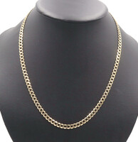 Classic High Shine 10KT Yellow Gold 5.6mm Curb Link Chain Necklace 22" - 18.80g