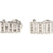 Estate 1.15 ctw Round and Baguette Cut Diamond Channel Set 10KT Gold Earrings 