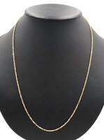 Classic 14KT Yellow Gold 2mm High Shine Rope Chain Necklace 24" by OR - 7.90g