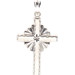 Diamond Cut 10KT White Gold "Everyday is a Gift From God" 33mm Cross Pendant 1g