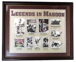 Mississippi State Legends In Maroon Print with Autographs