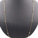 Estate 18KT Yellow Gold 4mm Ball Bead Box Chain 29" Station Necklace - 11.76g 