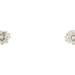 0.60 ctw Princess Cut Diamond Stud Earrings in 14KT White Gold Classic Women's 