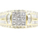 Women's Estate 1.65 Ctw Princess, Baguette & Round Diamond 10KT Yellow Gold Ring