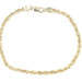 Classic High Shine 14KT Yellow Gold 3.7mm Rope Chain Bracelet 8 1/4" 7.75g by MA