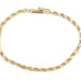 Classic High Shine 14KT Yellow Gold 3.8mm Rope Chain Bracelet 7.5" - 8.16 Grams