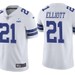 Men's Dallas Cowboys 21 Ezekiel Elliott 60th Anniversary White Vapor Untouchable
