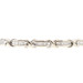 10KT White Gold 2.20 ctw Baguette Diamond XOXO Channel Set 7.5" Tennis Bracelet