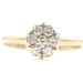 Estate 14KT Yellow Gold 0.20 ctw Round Diamond 7 Stone Women's Cluster Ring 2.2g