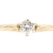 Solitaire 0.28 Ctw Round Diamond 14KT Yellow Gold Engagement Ring Size 3 3/4