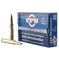 Prvi Partizan PPU .270 Winchester Ammunition 20 Rounds 130 Grain Soft Point 3060