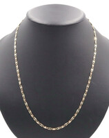 High Shine 14KT Tri-Color Gold Diamond Cut Mariner Chain Necklace 23.5" - 8.2g