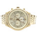 Michael Kors Lexington Watch Chronograph Analog Gold Tone Stainless Stee