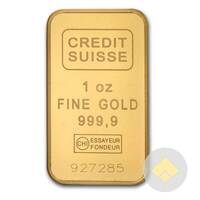 Credit Suisse 1 Troy Ounce Gold Bar 