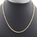 Wide Link 14KT Yellow Gold 3.1mm Wide Classic Rope Chain Necklace 19 1/4" - 4.4g