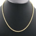 Classic 10KT Yellow Gold 4.1mm Wide 20" High Shine Rope Necklace by SJD 6.9g