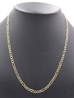 Classic 10KT Yellow Gold High Shine Figaro Chain 22" Necklace 4.4mm Wide - 5.42g