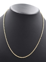 Classic 10KT Yellow Gold 2.7mm Wide Rope Chain Necklace by Midas 21" - 3.09g