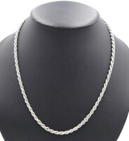Classic Heavy Sterling Silver (925) 4.3mm Wide Rope Chain Necklace 22" - 33.94g