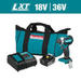 Makita XDT13 18V LXT Lithium-Ion Compact Brushless 1/4 in Impact W/ 2 Batteries 