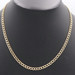 High Shine 14KT Yellow Gold 5.1mm Estate Curb Link Necklace 20.5" - 9.7 Grams