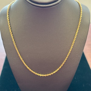  14kt Gold Rope Necklace