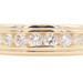 Men's 1.35 Ctw Round Diamond 14KT Yellow Gold Milgrain Channel Wedding Band Ring